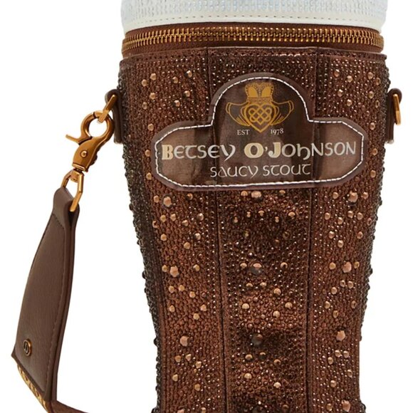 Betsey Johnson Handbags - Betsey Johnson Kitsch Saucy Stout Small Crossbody Bag St. Patty's Day NWT